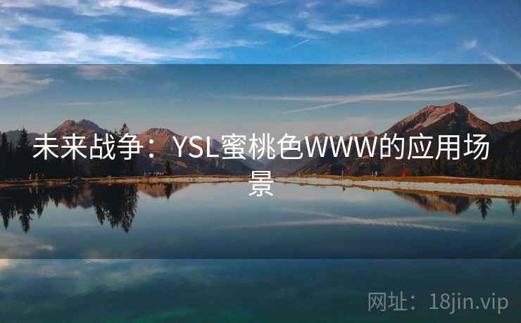 未来战争：YSL蜜桃色WWW的应用场景